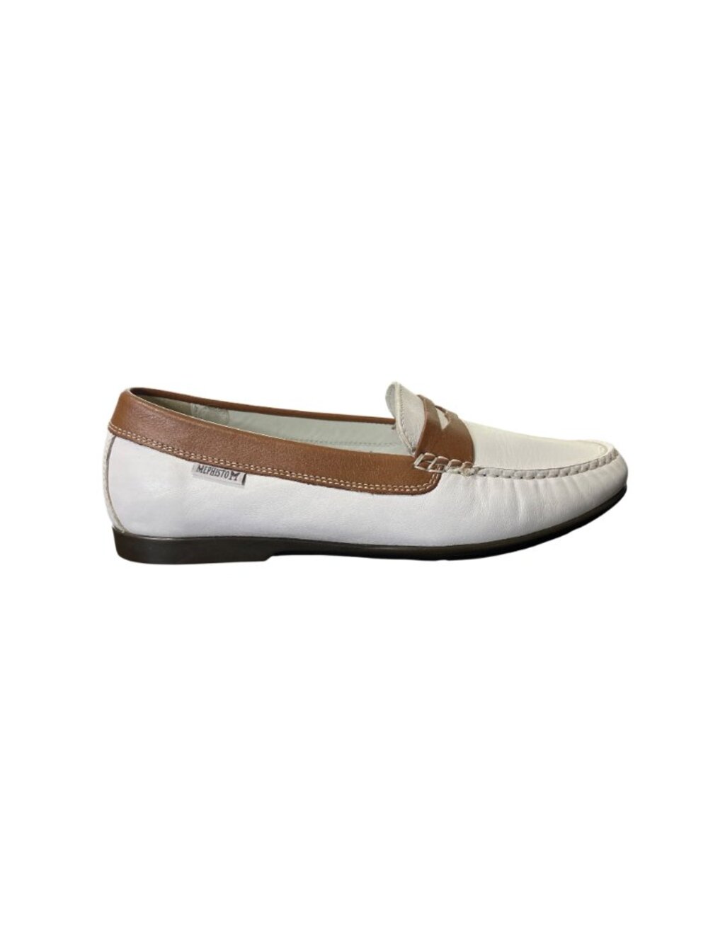 Mephisto Womens Size 9 Janet Penny Loafers Cool-Air White Tan Leather Slip-On - Picture 8 of 9